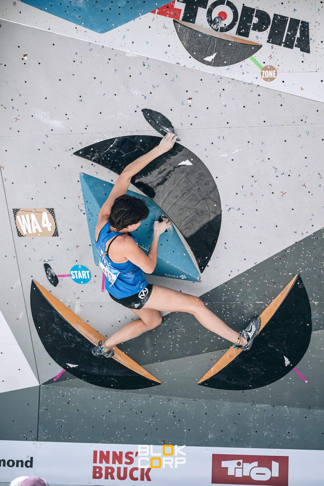 Nos Françaises Oriane Bertone et Fanny Gibert pas récompensées à la Coupe du monde d'Innsbruck (bloc), pas de finale pour nos championnes