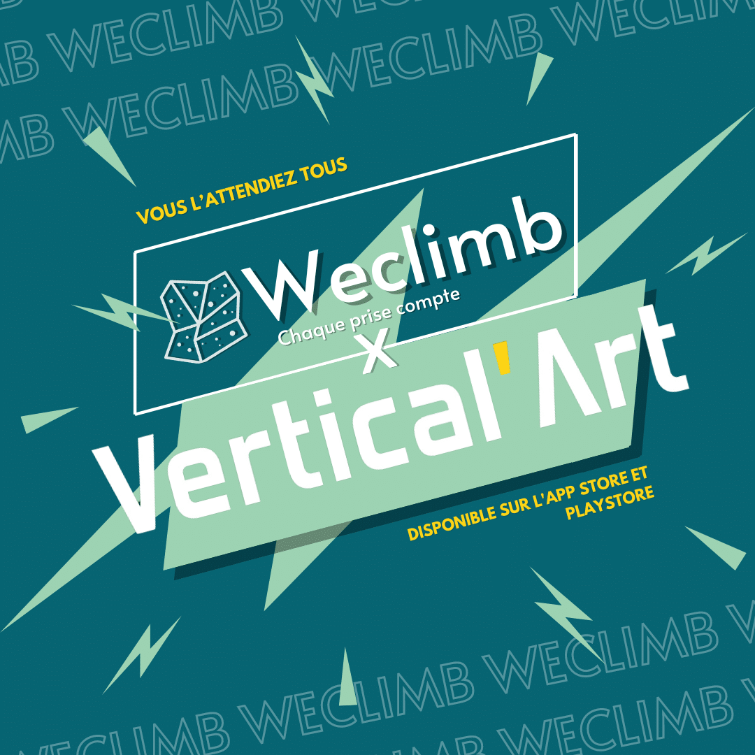 Weclimb X Vertical'Art : L'application XXL pour la grimpe dans vos salles d'escalade