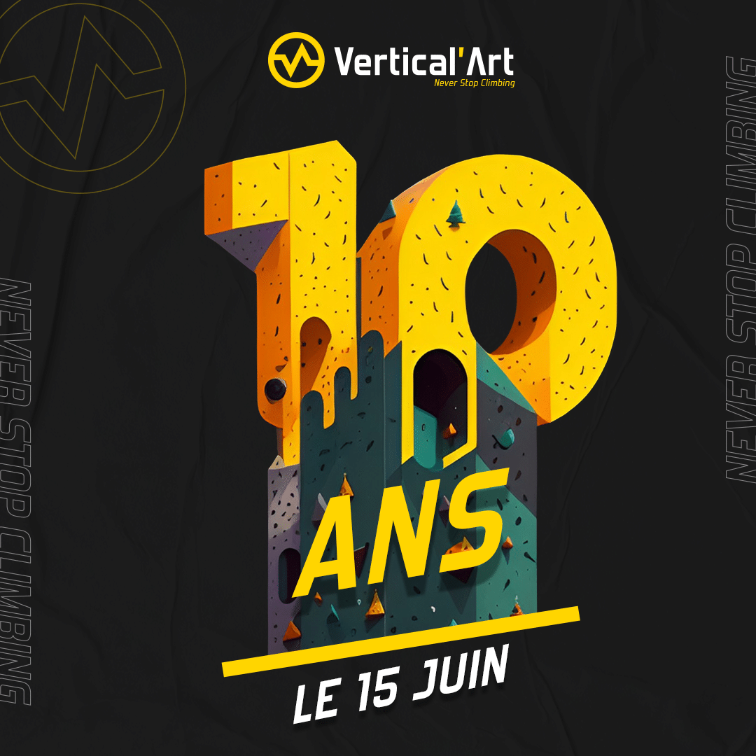 Vertical'Art fête ses 10 ans : Grande journée de grimpe à Vertical'Art SQY samedi 15 juin